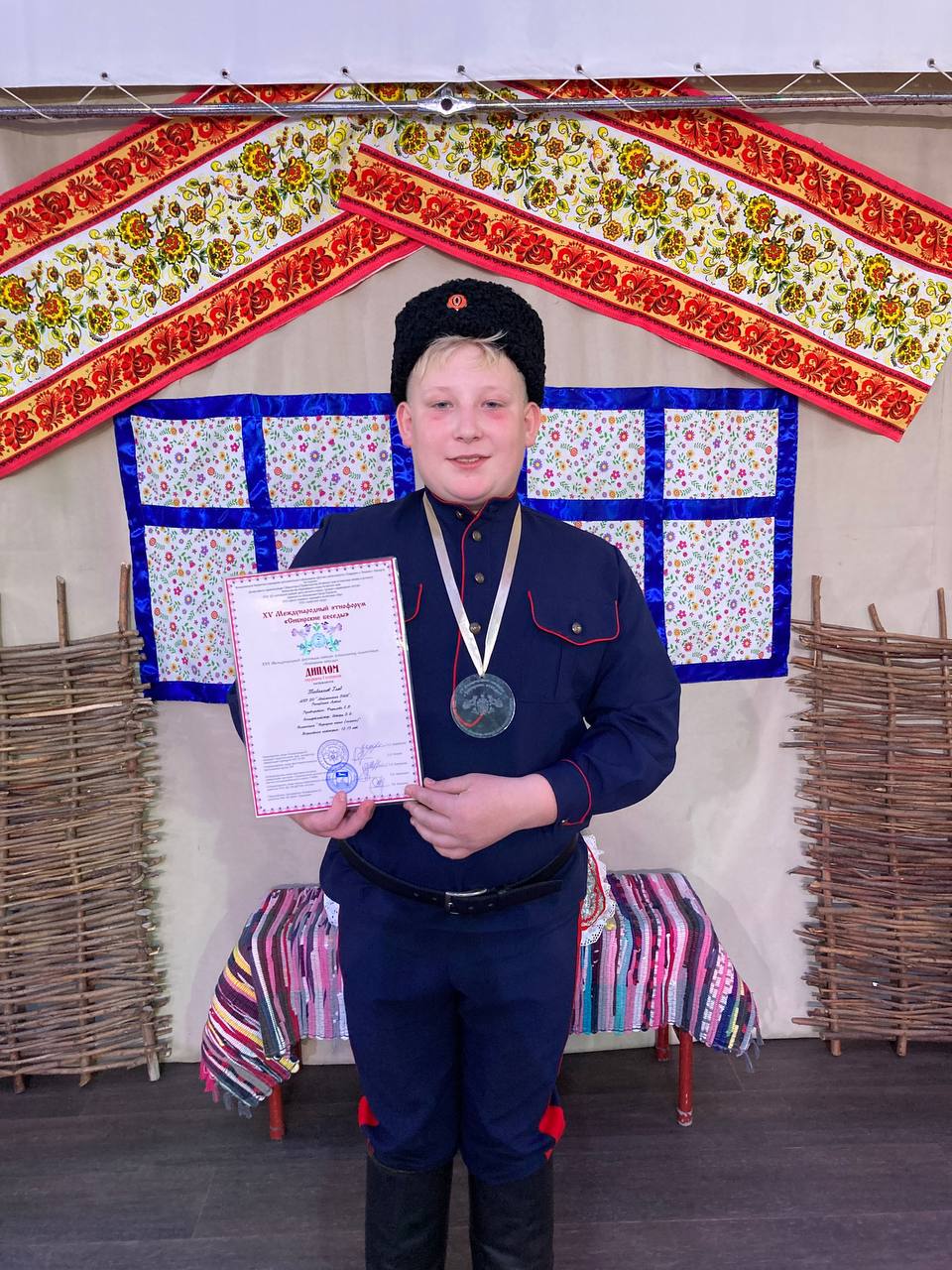 Лауреат 1 степени в возрастной категории 12-13 лет Табакаев Глеб